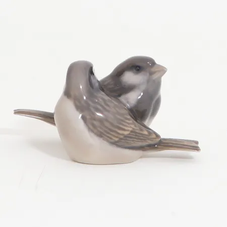 Figurin fåglar Royal Copenhagen längd: ca 10,5cm höjd: ca 6mm, nr: 1309, Danmark