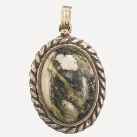 Hänge med sten 29x17mm 925/1000 silver bruttovikt 7,7g Vikt: 7,7 g