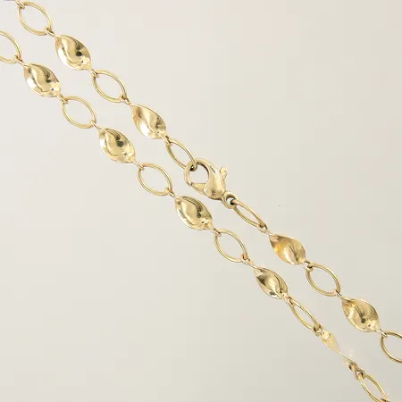 Collier GHA med dekor längd 46cm bredd 5mm 18K  Vikt: 11,9 g
