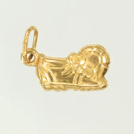 Berlock "sko med boll" 13x8mm 18K 0,9g Vikt: 0,9 g