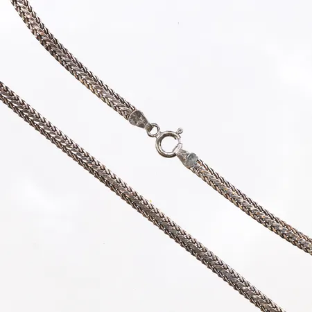 Kedja, längd ca 44cm, bredd 3mm, 925/1000 silver.  Vikt: 12,6 g