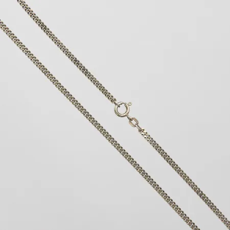 Kedja Pansar Balestra, längd 40cm, bredd 2mm, sliten förgyllning, 925/1000 silver Vikt: 8,5g Vikt: 8,5 g