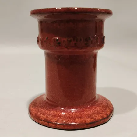  Ljusstake Karin Björquist Gustavsberg höjd 10cm Ø9cm stämpelmärkt keramik