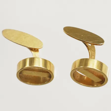 Ett par manschettknappar Georg Jensen Ø17mm inga tillbehör 18K Vikt: 16,5 g