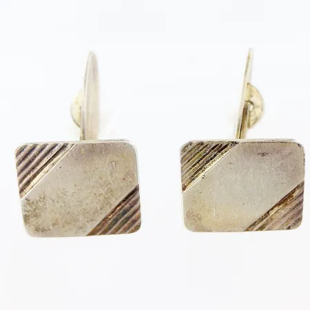 Manschettknappar 16x18mm, silver 835/1000. Vikt: 8 g