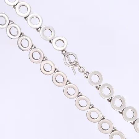 Halscollier längd 43cm bredd 15mm silver 925/1000 Vikt: 89,2 g