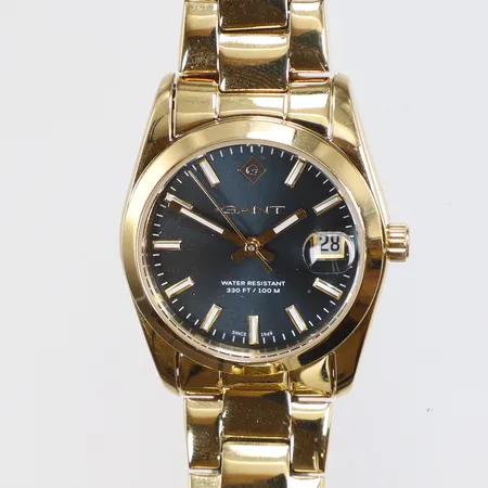 Damur Gant Ø28mm, quartz, serienr: 09000006, stål, datum,, extra länk del, nyskick, med box
