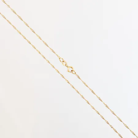 Kedja Singapore 43cm bredd: 1mm, 18K Vikt: 1,8 g