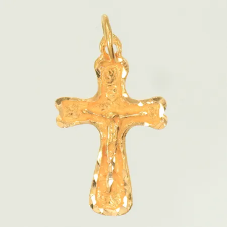 Hänge krucifix 20x13mm exkl ögla, 18K 1,2g