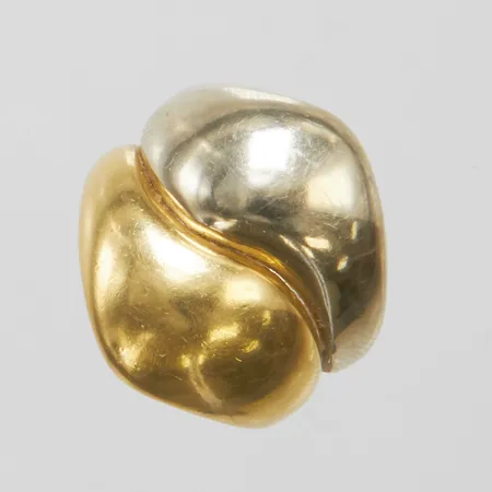 Ring, Bucherer, Ø16¾, bredd: 5,3-20,4mm, tvåfärgad, 18K Vikt: 9,1 g