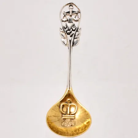 Saltsked i silver, ca 8cm, 1981, 830/1000, tillverkad av Markströms guldsmed, 5,50g,