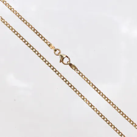 Kedja, längd 50cm, bredd 2mm, 14K. Vikt: 5,7 g