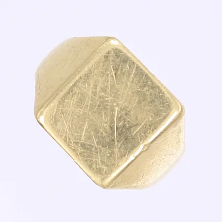 Klackring stl 17 bredd 4-13mm gravyr bruksslitage ostämplad 18K Vikt: 4,8 g
