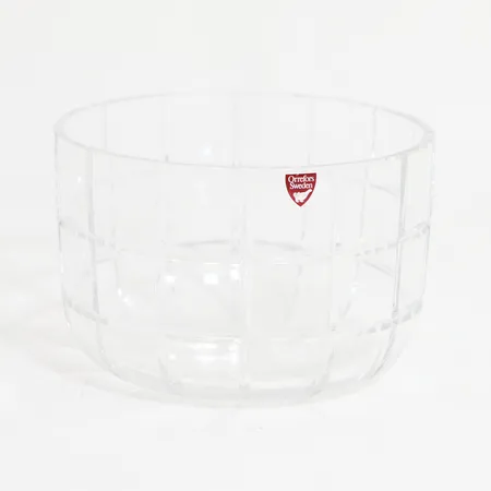 Skål Orrefors höjd 9,5cm bredd 15,5cm