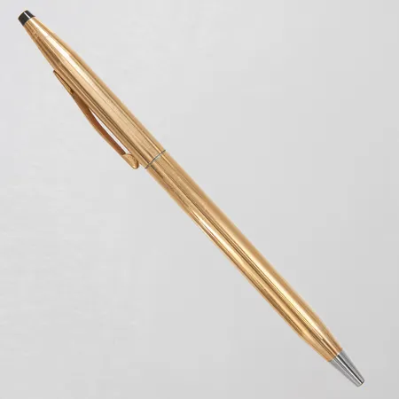 Kulspetspenna Cross, förgylld 14K, funktionstestad, Made in Ireland, manual, etui Vikt: 0 g