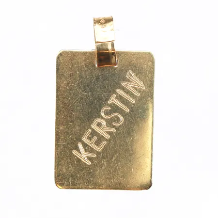 Hänge stjärntecken, längd 20mm, bredd 14mm, gravyr, 14K. Vikt: 2,2 g