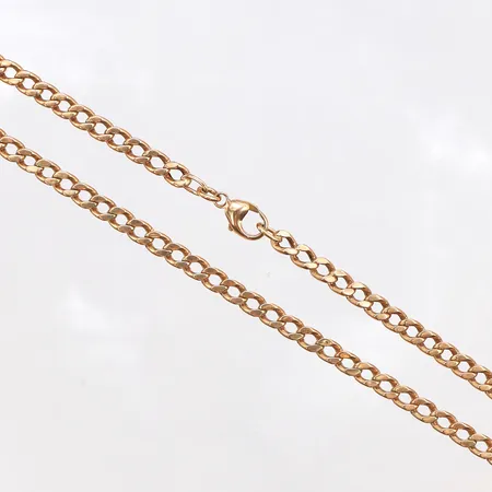 Kedja pansar, längd 58cm, bredd 4,2mm, 18K. Vikt: 13,1 g
