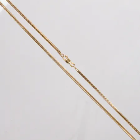 Kedja längd 61cm, bredd 2,1mm, 18K Vikt: 17 g
