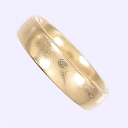Ring slät stl 18½ bredd 5mm gravyr 18K Vikt: 7,3 g