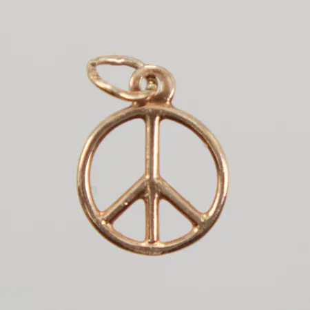 Hänge Peace Ø9,5mm, 18K Vikt: 0,5 g
