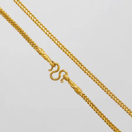 Kedja, Rävsvans, längd: 51,2cm, bredd: 3,2mm, Thaiguld, 23K Vikt: 45,5g Vikt: 45,5 g