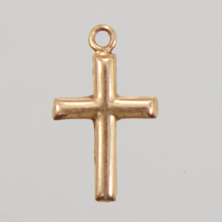 Berlock kors längd 13,5mm, bredd 13,5mm, ostämplad 18K Vikt: 0,2 g