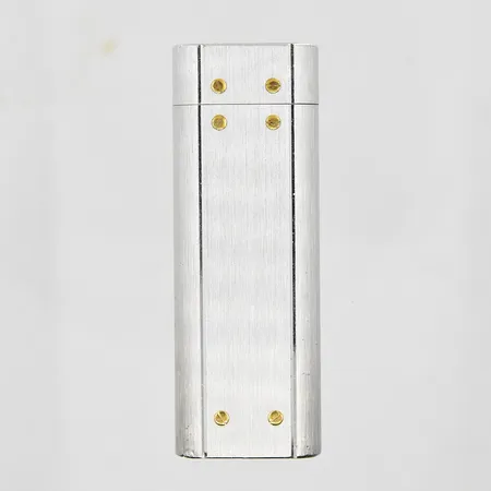 Tändare Cartier, Santos de Cartier, refnr 308, serienr C 55942, swiss made, stål, ca 1980-1990-tal, ej funktionstestad, etui medföljer, inga övriga tillbehör.
