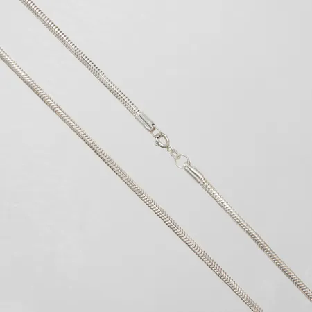 Kedja ormlänk längd 50cm, bredd 3mm, silver 925/1000 Vikt: 17,7 g