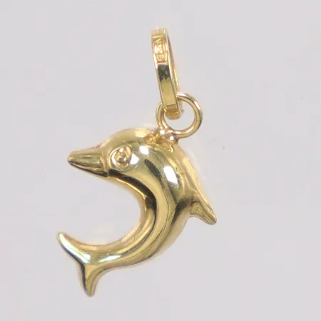 Hänge delfin längd 1,5cm 18k Vikt: 0,2 g