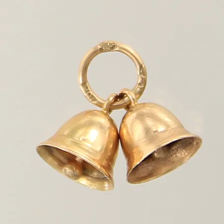Hänge bjällror 11x7mm 18K  Vikt: 1 g