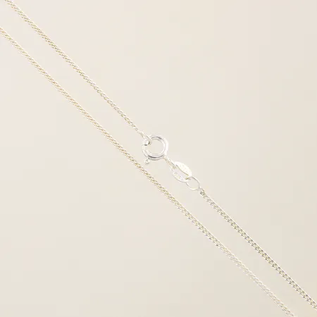 Kedja Pansar längd 46cm bredd 1mm silver 925/1000 Vikt: 2,3 g