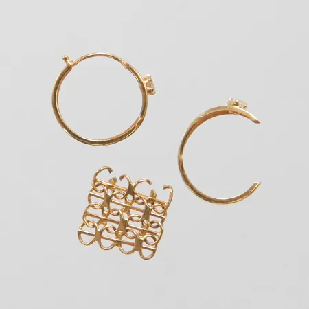 Diverse guld defekta 18K Vikt: 1,8 g