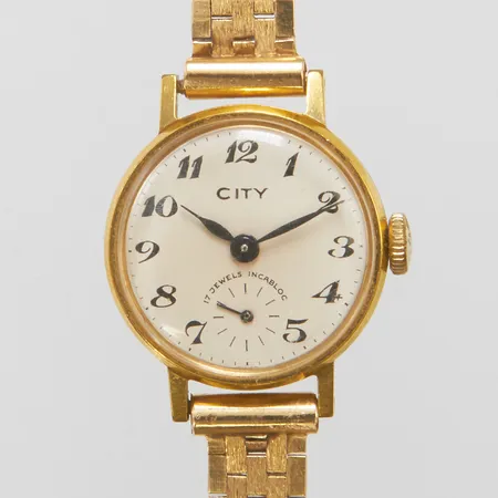 Damur City, stål, 18K armband bruttovikt 27,1g Vikt: 27,1 g