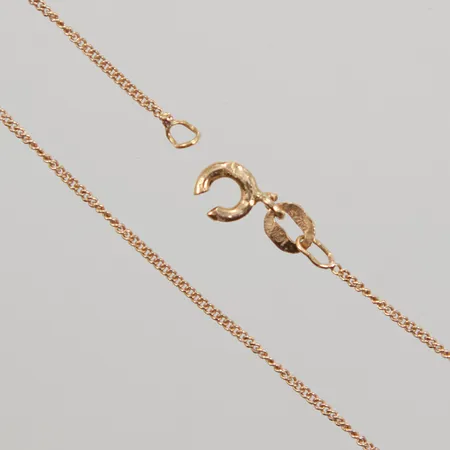 Kedja Pansar defekt 48,5cm, bredd 1mm, lås tunga av, Balestra, 18K Vikt: 1,6 g