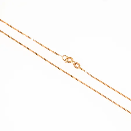 Kedja Venezia i 18K guld. Längd 40 cm. Bredd 0,8 mm. Vikt 2,4g Vikt: 2,4 g