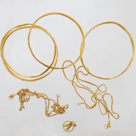 Örhängen creoler Ø 14mm, bredd 2mm, 21K Vikt: 0,9 g
