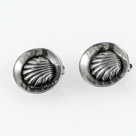 Clipsörhängen snäckor Ø16,5mm, silver 925/1000 4,4g. 