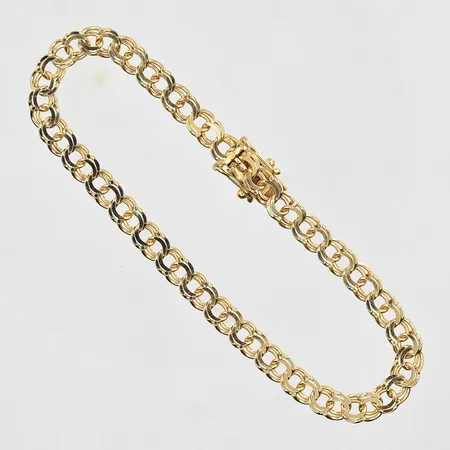 Armband Bismarck längd 19cm, bredd 5mm, 18K. Vikt: 8,7 g