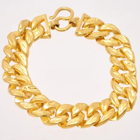 Armband 19cm Pansar bredd 13,1mm, thaiguld 23K, 2bath, 30,4g.