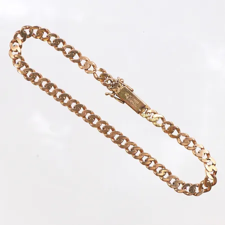 Armband pansar, längd 21cm, bredd 4,9mm, 18K. Vikt: 12,8 g