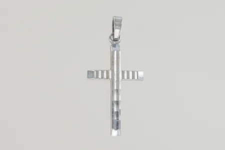 Hänge Kors längd 3,5 cm, silver 830/1000 Vikt: 2 g
