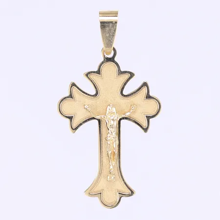 Hänge krucifix längd 43mm bredd 23mm 18K Vikt: 5,2 g