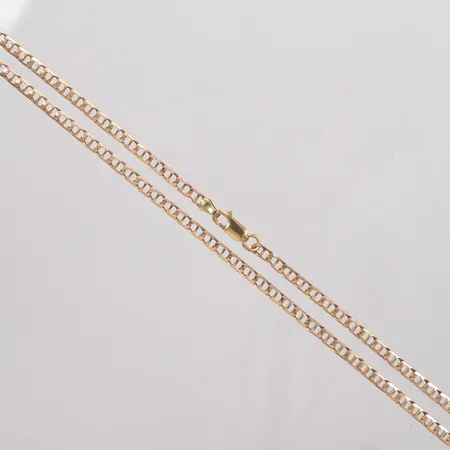 Kedja längd 63cm bredd 3,30mm 18k Vikt: 12,6 g