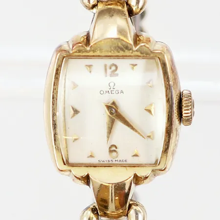 Damur Omega manuell 16x17mm guld på stål