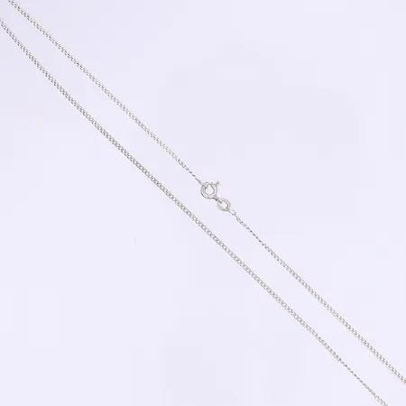 Halskedja pansarlänk längd 42cm bredd 1,5mm silver 925/1000 Vikt: 2 g