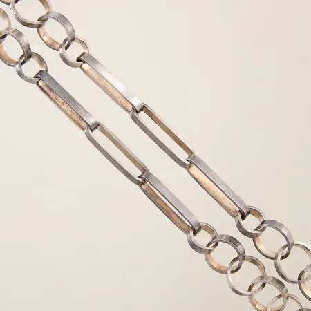 Collier längd 80cm bredd 6,5-13mm silver 830/1000 Vikt: 76,1 g