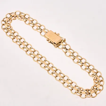 Armband Xlänk i 18K guld, längd 22cm, bredd, 7,45mm, 12,08g. 