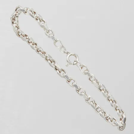 Armband ankar längd 18cm, bredd 4mm, ihålig, silver 925/1000 Vikt: 4,7 g