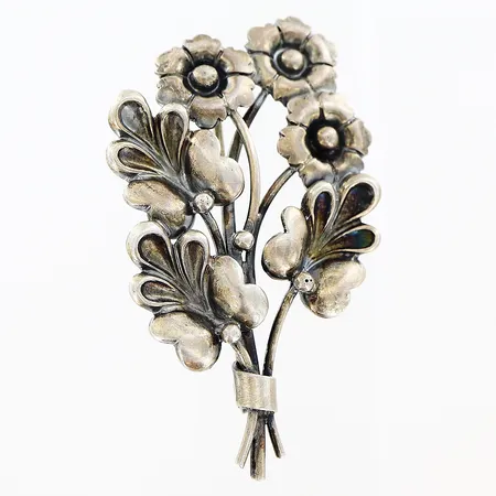 Brosch 50x60mm G.Dahlgren & Co, silver 830/1000 Vikt: 7,4 g
