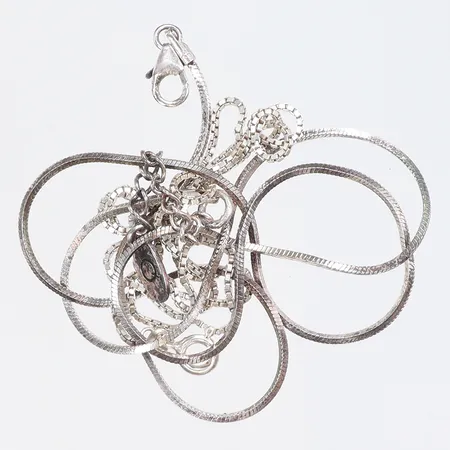 Diverse silver delvis små defekter 925/1000 Vikt: 6,9 g
